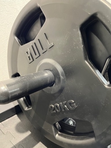 BULL 競技用ベンチプレス台　シャフト　重りセット