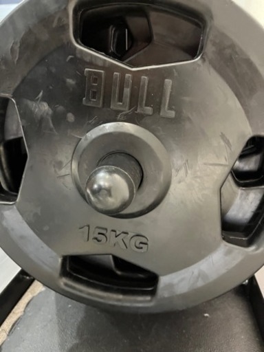 BULL 競技用ベンチプレス台　シャフト　重りセット