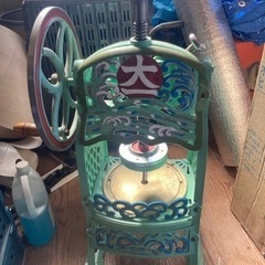 カキ氷機(昭和レトロ、手回し)