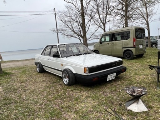 日産サニーb12 ハイドロ2p2b前後セントラバンパー ローライダー