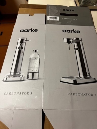 aarke CARBONATOR3 STEELSILVER ガスシリンダー×2本つき