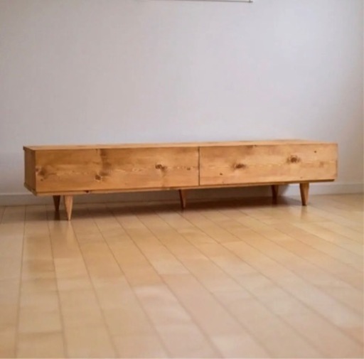 無垢材(オーク)テレビボード　150cm