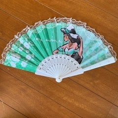 新品　ディズニー　レース付きモダン扇子🪭