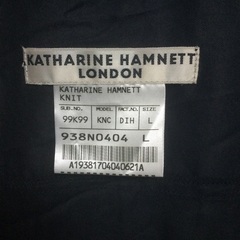 No.323  KATHARINE HAMNETT LONDON 超薄手のロングコートの画像