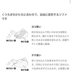 無印 人をダメにするソファ の画像