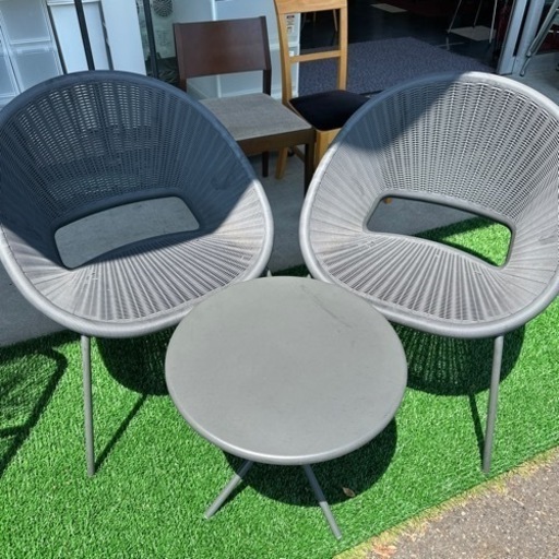 ガーデンセット　ローテーブル　アームチェア　屋外用　庭