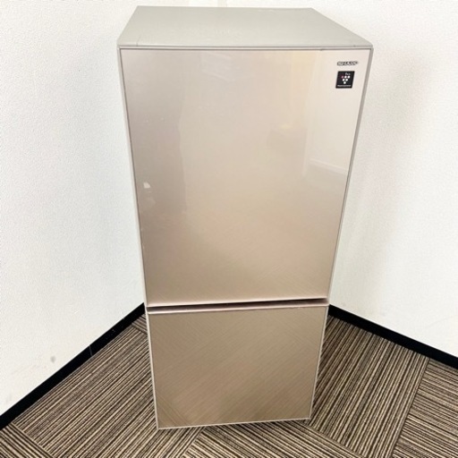 激安‼️ガラストップ扉 137L 17年製 SHARP 2ドア冷蔵庫SJ-GD14D-C?の 