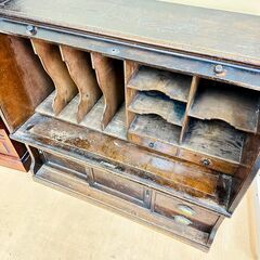 昭和レトロ ライティングデスク アンティーク 木製 机 家具の画像