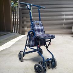 商談中　コンパクトシルバーショッピングカート☆ブレーキ付き！の画像