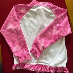 【値下げ！1回着用美品】女の子　ラッシュガード　リトルマーメイド　アリエル　１００サイズの画像