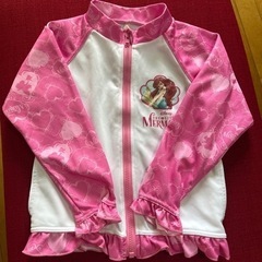 【値下げ！1回着用美品】女の子　ラッシュガード　リトルマーメイド...