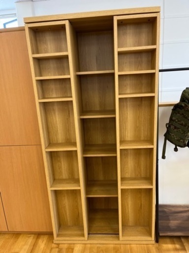 N086★スライド式本棚★本棚★幅880ｍｍ