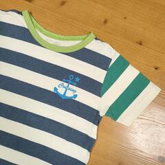 半袖Tシャツ　ボーダー柄【used 130】の画像