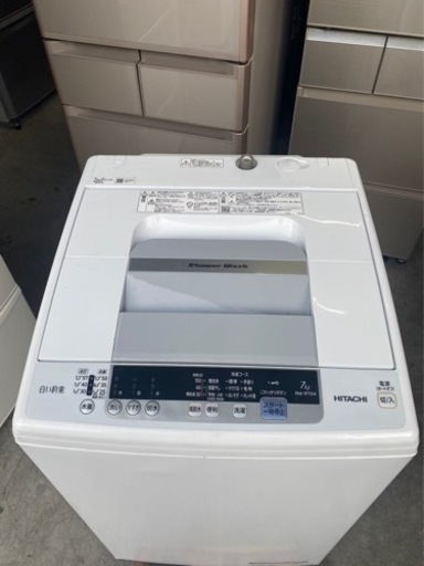 全国送料無料★3ヶ月保証付き★洗濯機★2019年★HITACHI★7kg★NW-R704★S-645