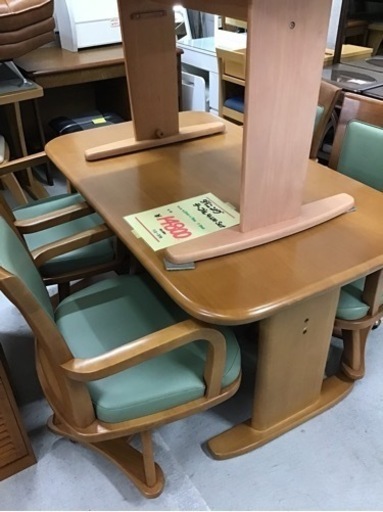●販売終了●４人掛け　ダイニングテーブルセット　食卓セット　中古品