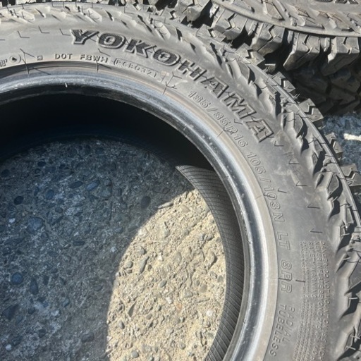 溝8mm ヨコハマ ジオランダーM/T G003 185/85R16 4本