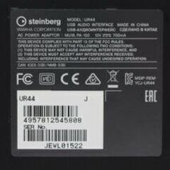 108)【美品】STEINBERG UR44 スタインバーグ オーディオインターフェースの画像