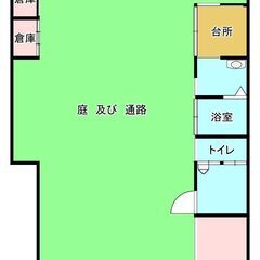 現状渡し　愛西市　隠れ家的物件！　倉庫・庭付き！　変わった間取り！　フリーレント2ヶ月付き！　【初期費用5万円】 - 愛西市