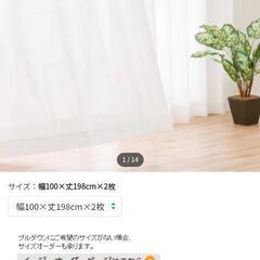 ニトリ 通風 レースカーテン 未使用 幅100×丈198cm×2枚