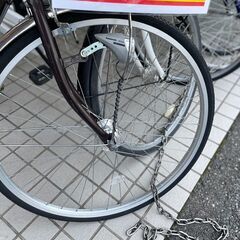 💚27インチ自転車 ママチャリ ✨カラーブラック✨ 鍵付き ギア付き💚 294の画像