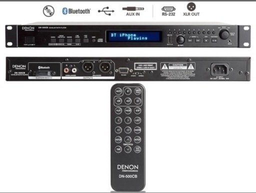 DENON CD・Bluetooth・USB・AUXプレイヤー DN-500CB