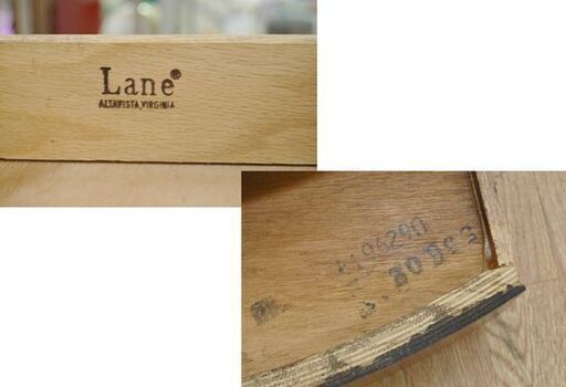 Lane サイドテーブル 幅56×奥69×高63cm 引き出し収納 コーナーテーブル レーン アンティーク 札幌市 清田区 平岡
