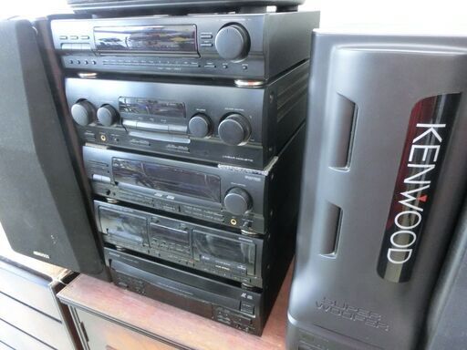 ジャンク品 オーディオ コンポ セット ケンウッド T-97 GE-970 A-97 X-97 SW-9 CS-6 S-12M LVD