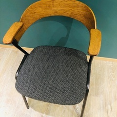 adepeche danis short arm chair NT ダニス ショートアームチェア アームナチュラル チャコールモッシュブラック 2脚目