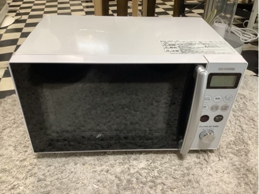 【リサイクルサービス八光】2019年製　アイリスオーヤマ　15L　オーブンレンジ　MO-T1501-W