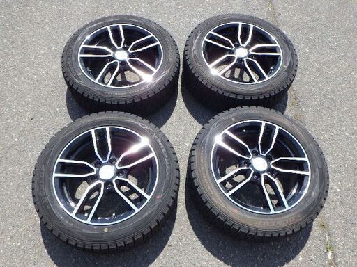 アウディに着用　ユーロテック　16インチ　アルミホイール　205/55R16　ダンロップ　スタッドレスタイヤ　10分山　2015年製　￥21,780税込