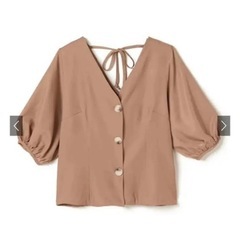 【新品】GRL ボリュームスリーブシアーオーバーシャツ 渋谷or...