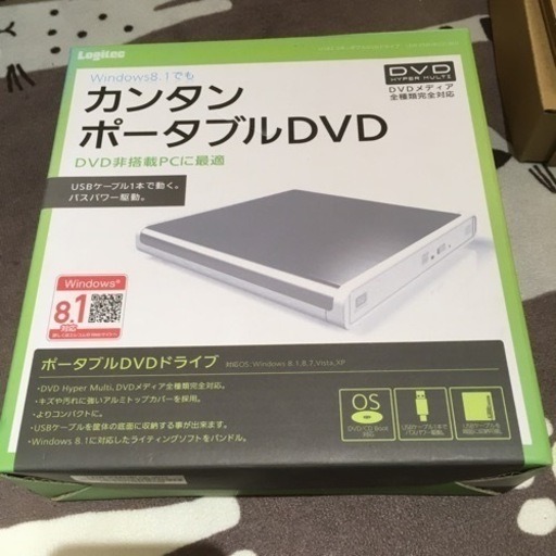 ロジテック ポータブルDVD 書き込み＆読み込み可能