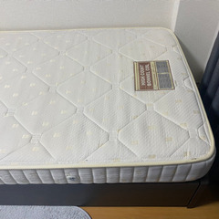 決まりましたシングルベッド　収納付き　マットレス付きの画像