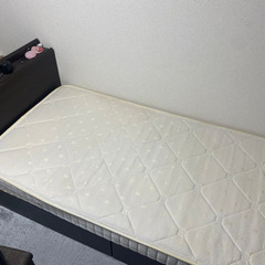 決まりましたシングルベッド　収納付き　マットレス付きの画像
