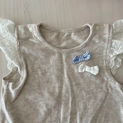 【ミニー】袖なしロンパース【70】の画像