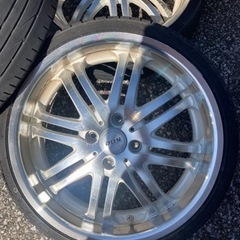軽用17インチ中古アルミセット165/40-17タイヤは溝なしの画像