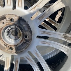 軽用17インチ中古アルミセット165/40-17タイヤは溝なしの画像