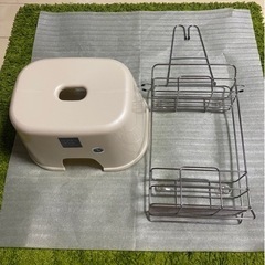 お風呂椅子とシャワーラックのセット
