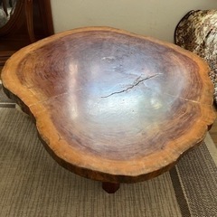 一枚板座卓　骨董　値下げ❗️リフォーム間近の為の画像