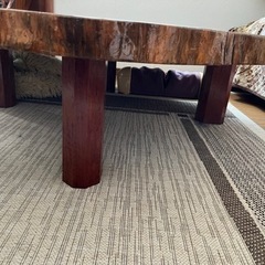 一枚板座卓　骨董　値下げ❗️リフォーム間近の為の画像