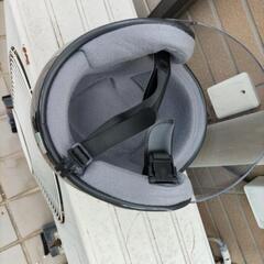 ジェットヘルメットバイザー割れありの画像