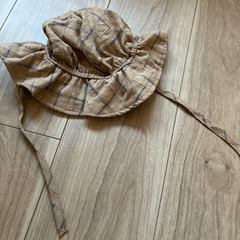 ロンパース チェック柄 ぼうしの画像