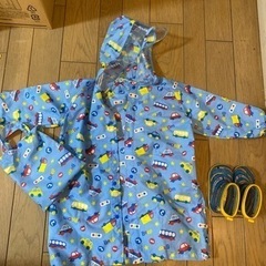 長靴とレインコート