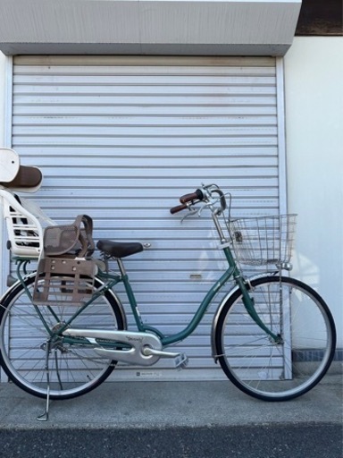 ☆前後タイヤ新品☆ 26型LEDオートライト 子供乗せ付軽快車　防犯登録料込‼︎