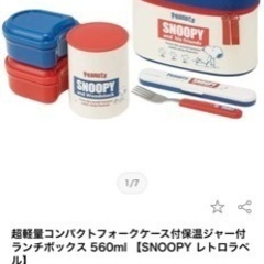 【値下げ！未使用】スヌーピー　ステンレスお弁当・skaterの画像