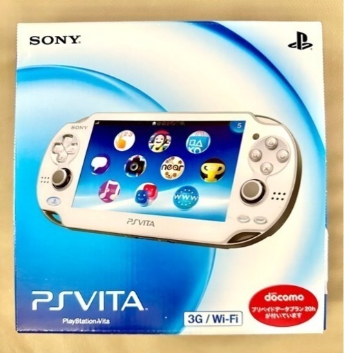 PS VITA 3G/Wi-Fiモデル Crystal White PCH-1100 AB02 備品あり箱あり美品