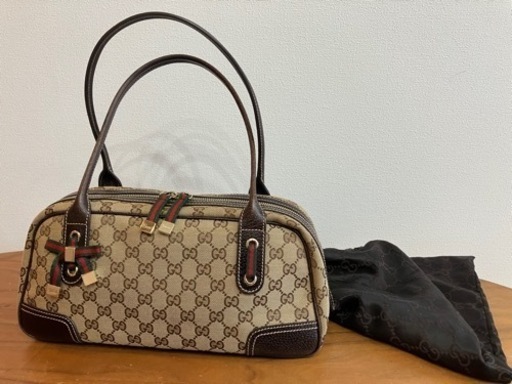 美品☆GUCCI グッチGGキャンバス　プリンシーミニボストン