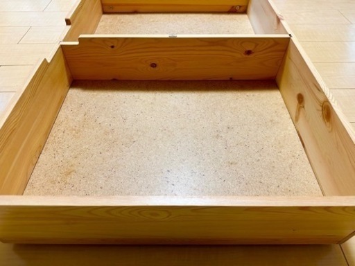 【決まりました】MUJI 無印良品 ベット下用 収納ボックス 仕切り付き 2個セット