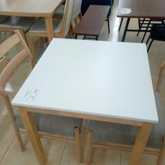 ★ジモティ割あり★ NITORI ダイニングセット　2人用 ホワイト H70×D70×W70 クリーニング済み OJ768