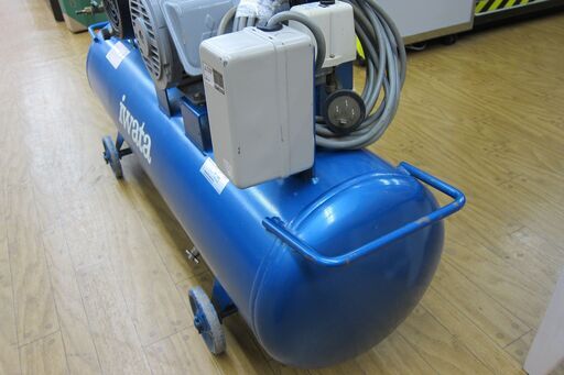 中古品 岩田塗装 エアコンプレッサー SP-15PB 三相200V 7.5Kw 2馬力 タンク容量80L 整備済み